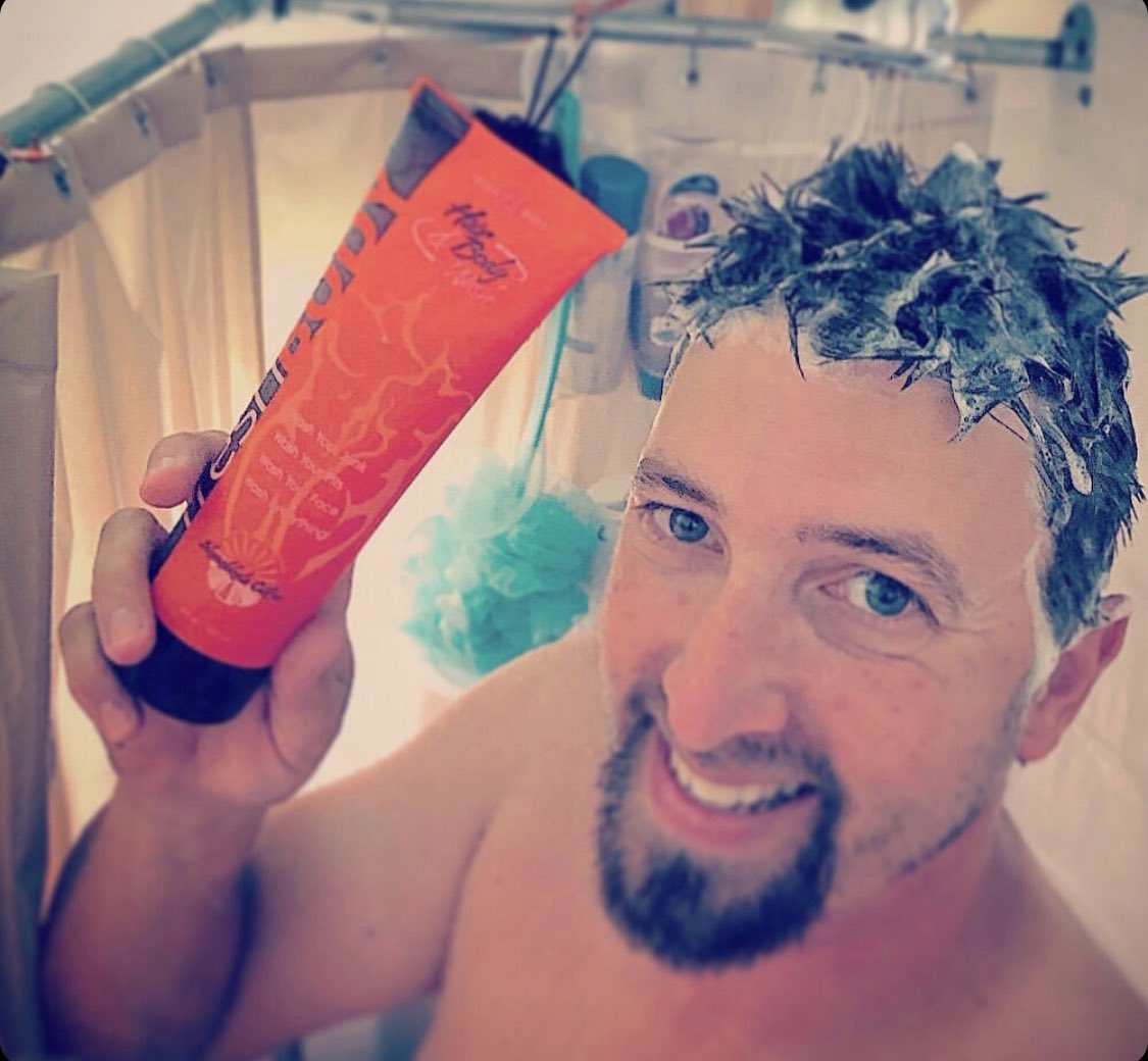 HeyFreshBody's tweet photo. Fresh Body Fam member @todd_morey loving his Fresh Body Hair and Body Wash yesterday morning 🚿 all natural body wash to freshen up your whole body 🛁🧼 #FreshBody #StayFresh #FreshBalls https://t.co/Dyw0pcjefw