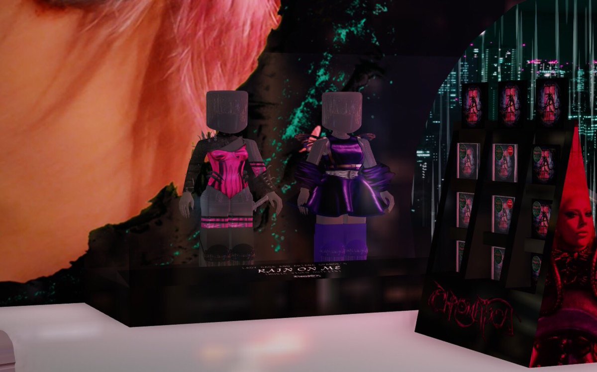 MusiclandRoblox's tweet photo. “CHROMATICA” POP-UP SHOP JULY 21:

- Chromatica (Photoshoot Outfit Boots) are now being presented in The Club;

- 2 out of 3 Stupid Love (Music Video Outfits) were moved to The Club’s set;

- New Lady Gaga’s and Ariana Grande’s outfits are now presented in The Shop. https://t.co/9isZBm2dDB
