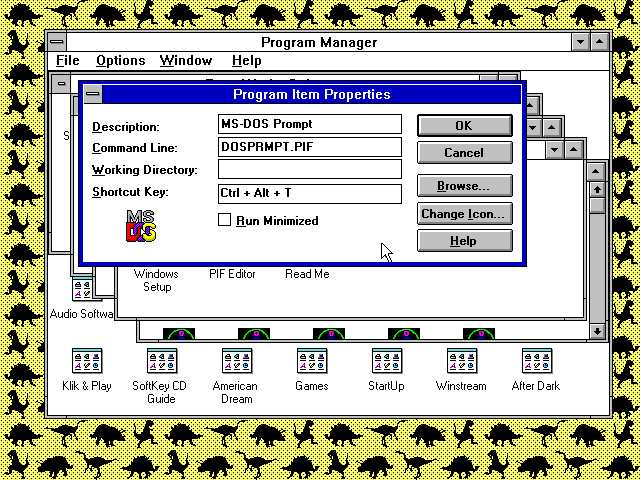someone* pointed out that you can do this in Windows 3.1 too*I'm not sure whobecause the tweet seems to have disappeared off my notifications
