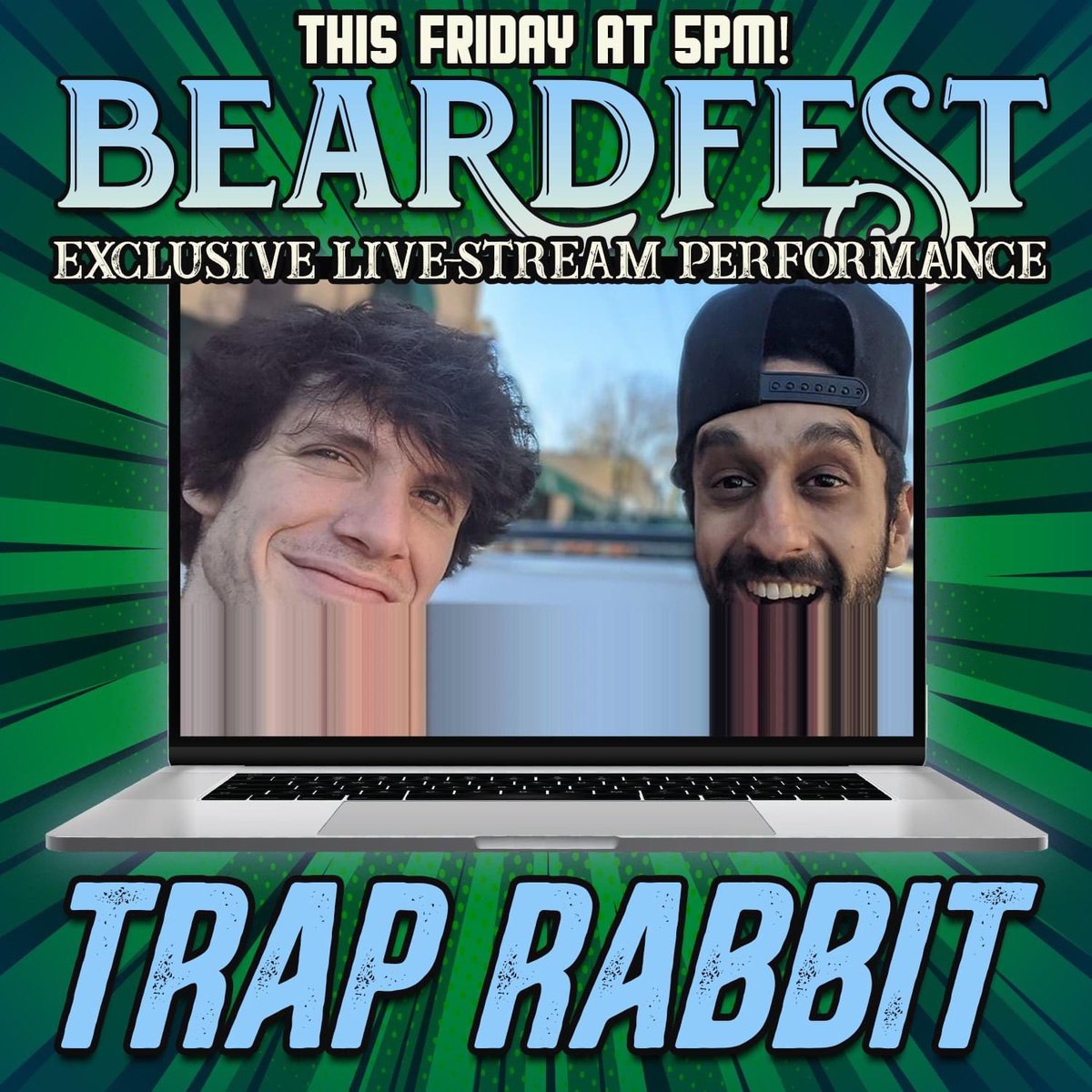 BeardfestNJ's tweet photo. THIS FRIDAY! 💻🐰🔥
Beardfest Presents: An Exclusive LIVE! Stream Performance
w/ @TrapRabbitMusic 7/24 @ 5PM

Tune-in right here streaming directly from the #Beardfest FB page! ❤️ https://t.co/QmEtsf1NR3