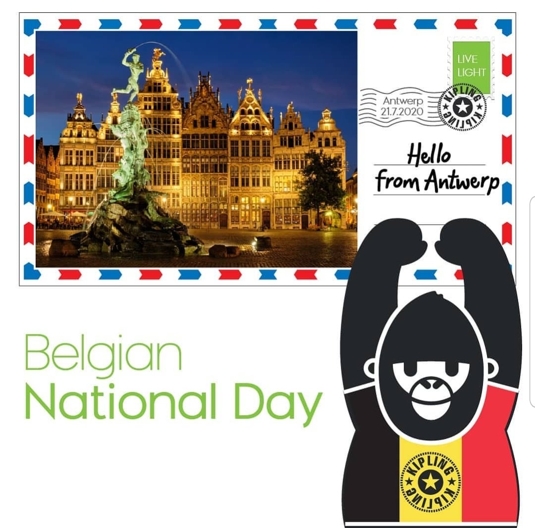 kipling_Ksa's tweet photo. Happy National Belgium Day! 🇧🇪
When you think of Belgium, what comes to your mind first? It's the home of mussels, frites, waffles and Kipling! Designed in AntwerD. since 1987. 

#LiveLight #Kipling #Kipling #kiplinglivelight #kiplingbackpack #saudi #belgium #belguimnationalday https://t.co/rwbiWNGOrK