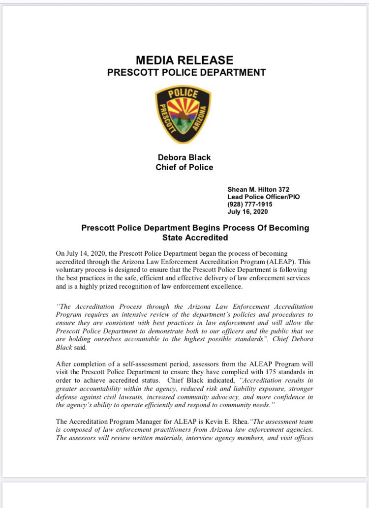 Prescott Police Dept tweet media