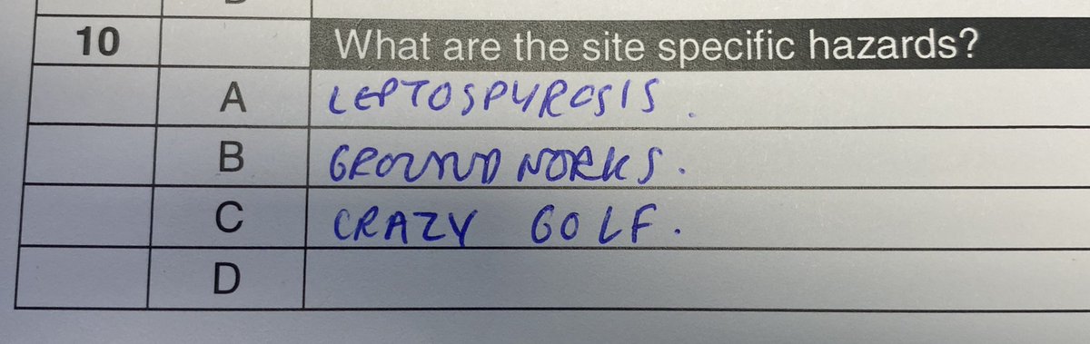 intechcontrols's tweet image. Legit answers to today’s site induction.  Dont ask 😂 #BMS #Construction #CrazyGolf