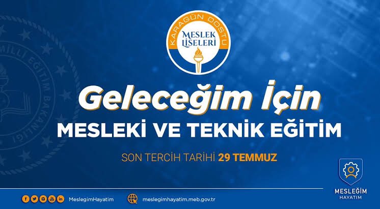 hasan_ortaokulu's tweet photo. Tercihlerinde meslek liselerine de yer ver, ülke ihtiyaçlarına uygun yeni nesil mesleki ve teknik eğitim müfredatı ile eğitim al. #TercihimMeslekiEğitim https://t.co/YcYW95yz7O