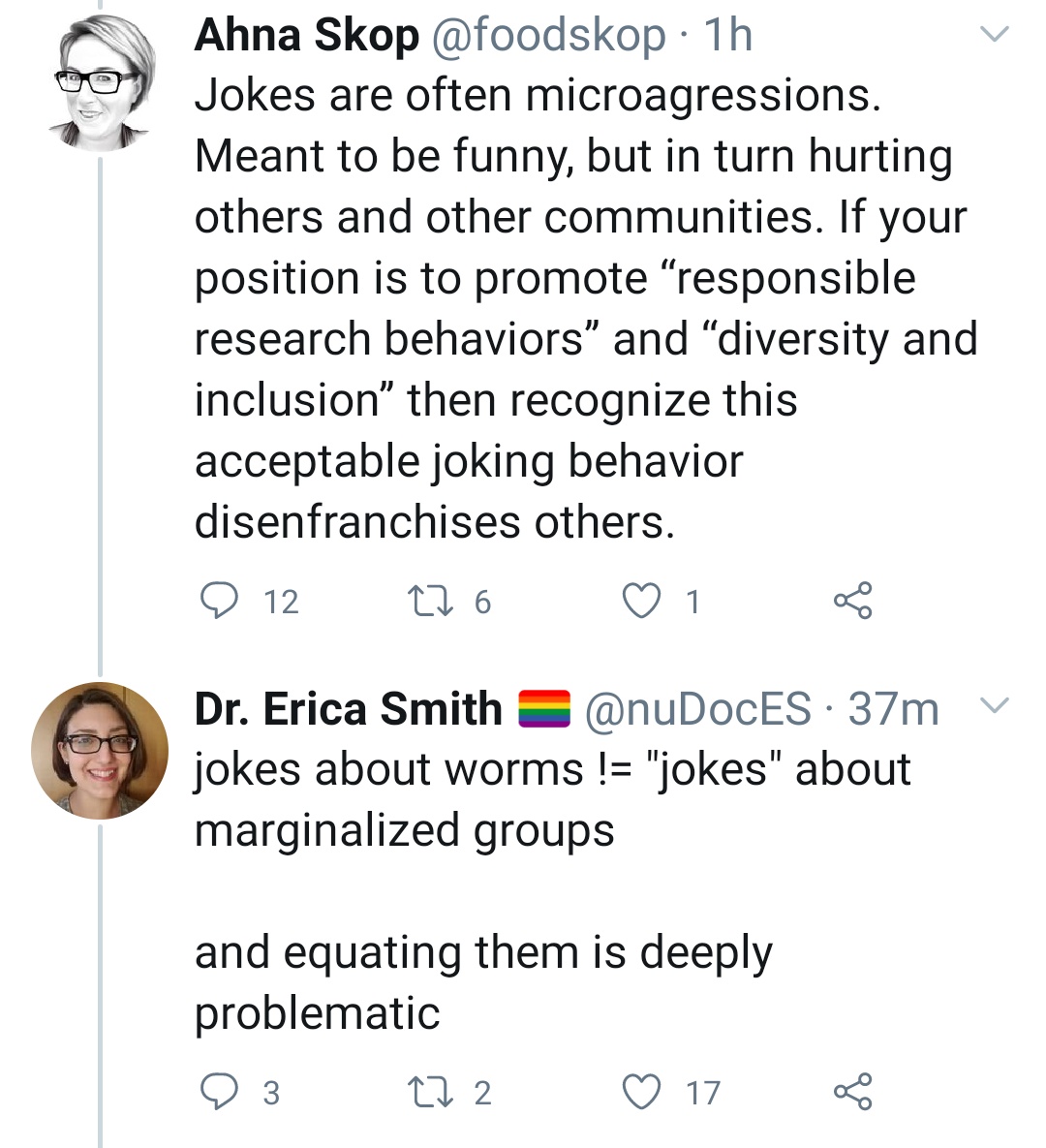 I just want to remind everyone that the original joke was eisen calling worms boring bc they just wiggle around & fuck themselves, which itself is a response to a twitter prompt asking for the most overrated animal on a site where scis freq make fun of each other's study animals