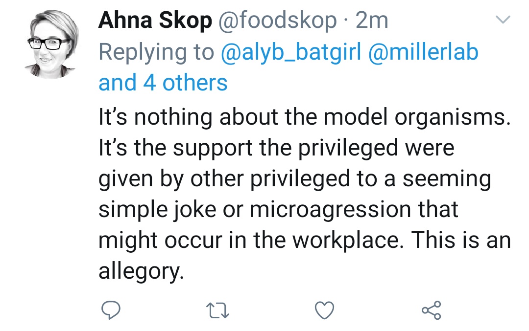 I just want to remind everyone that the original joke was eisen calling worms boring bc they just wiggle around & fuck themselves, which itself is a response to a twitter prompt asking for the most overrated animal on a site where scis freq make fun of each other's study animals