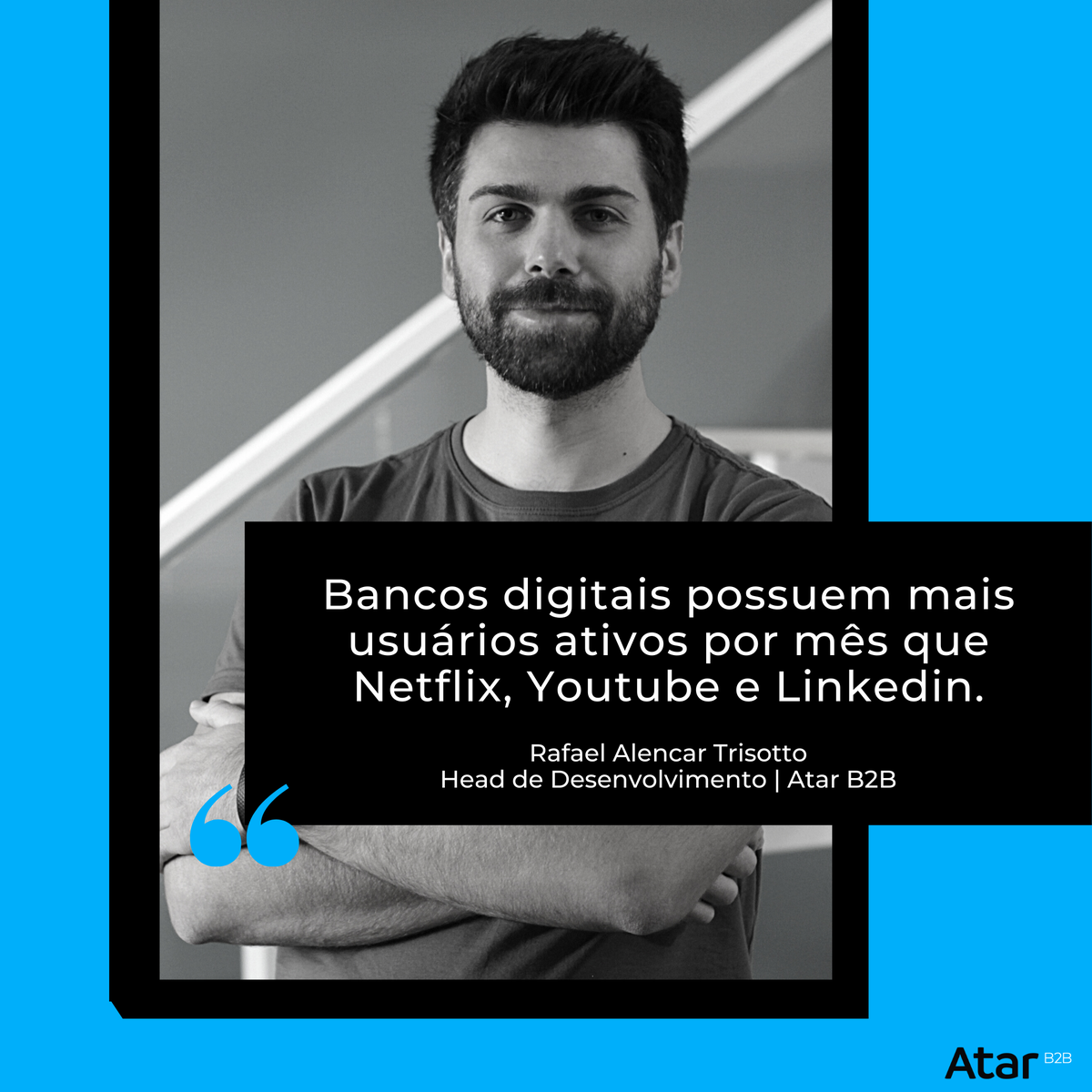 AtarB2B's tweet photo. O sétimo #app com mais usuários ativos do mundo é o Alipay!

Alipay é um banco digital criado pelo Alibaba Group, ele cresceu rápido na base de clientes do grupo e hoje é o #bancodigital mais usado.

Ele é usado até mais que a Netflix, o YouTube e o LinkedIn, por exemplo. https://t.co/zXf5pP9yEh