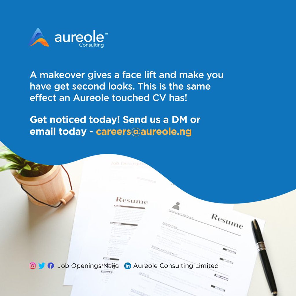 job_openings_ng's tweet photo. You can still get a job in this pandemic.Don’t let your cv hinder you.
-
-
-Send us a dm today👌
-
-
-
#stayhomestaysafe #career #cvpost #updatecv #tuesdaymotivation #BBNaijaLockdown #TestingTuesday https://t.co/QYmYxmmXuH