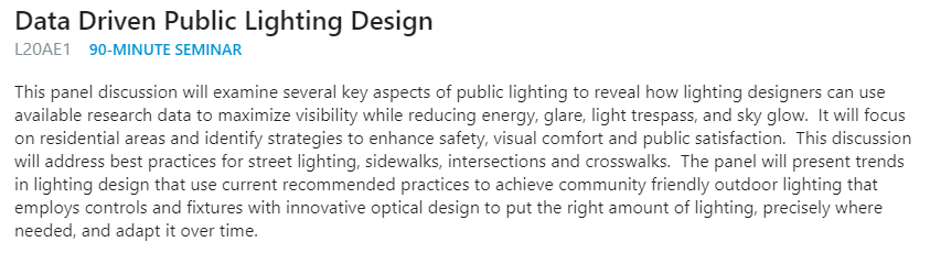 SDGIS's tweet photo. Really excited to attend Data Driven Public Lighting Design presentation @lightfair with experts @energyPNNL @smarturbanlight @VTTINEWS https://t.co/cfHySnWoPz