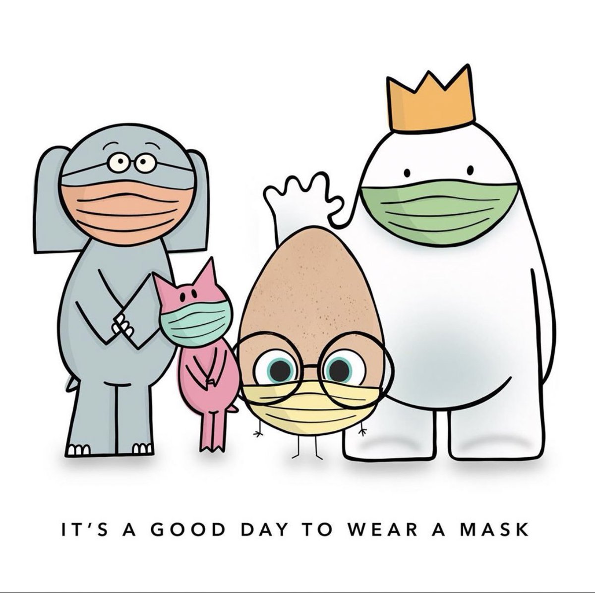 Saw this on Instagram and it was too cute not to share! Don’t know the original creator but whoever it is killed it! #WearAMask