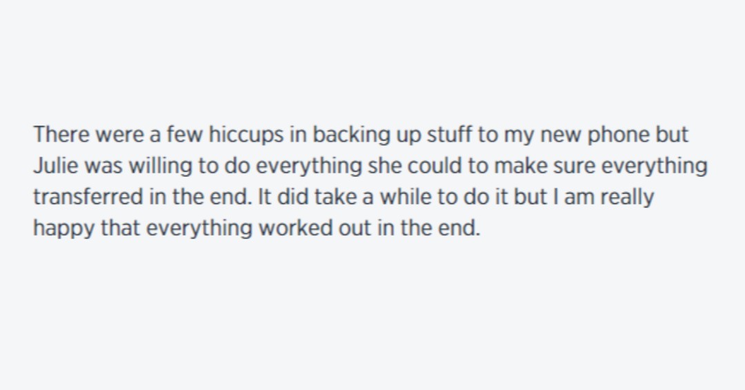We're happy when things work out in the end, too! #weloveourcustomers #ECPforMe