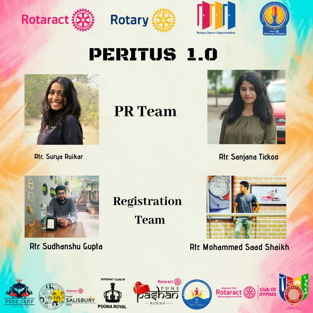 RotaractViit's tweet photo. We are proud to announce that RCVIIT along with 7 host clubs from @rid_3131 along with 20 collaborating clubs from various districts have successfully completed our very first ISD initiative on the eve of World Youth Skill Day ,"PERITUS 1.0" #peritus #rotaract https://t.co/ouwvQPx9cq