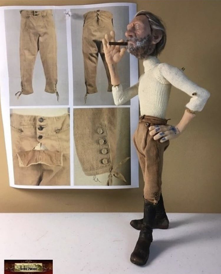 Workshedanimate's tweet photo. Murdoch shopping for some new pants. 
Created by @morezmorestudio
.
.
#Workshedanimation #IronLeech #stopmotion #animation #horror #behindthescene #diy #puppet #claymation #indiefilm #SupportIndieFilm #filmmaking #indiefilmhustle #horrormovies #filmfestival #art #movies #cigar https://t.co/WvEGFmp6p2