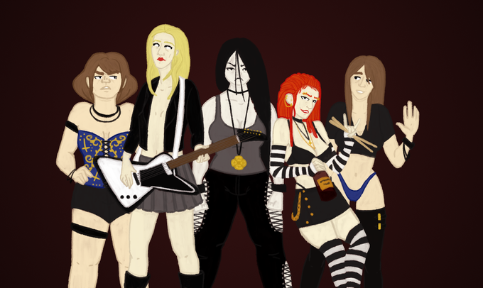 С кого рисовали персонажей металлопокалипсис