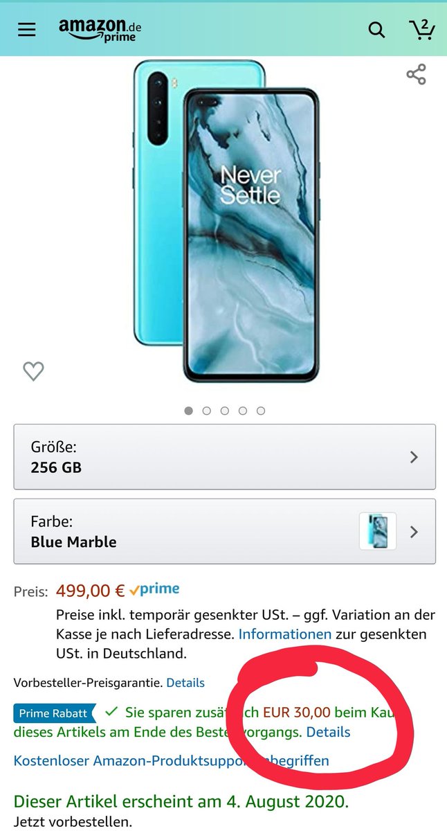 Pan_droid's tweet photo. #OnePlusNord dla klientów Amazon Prime 30€ taniej.
Oczywiście musiałem wykorzystać okazję dzięki czemu @Tortalentka wraca do #OnePlusTeam 🙂 https://t.co/nSKzB9pztc