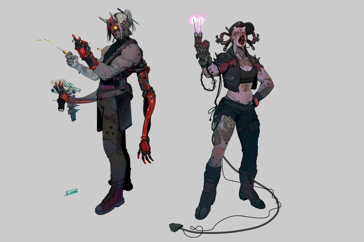 Rei_anao's tweet photo. R3d-NE3dle - 殺し屋 

https://t.co/LsMFXxR3Kq via @artstationhq 

#conceptart #cyberpunk

Não dá, n consigo sair do scifi.
colocar como meta aqui postar algo desse projeto toda segunda. 
curte aí , compartilha, manda msg e me convida pra comer churrasco quando o pandemônio passar https://t.co/CN0LoUBmKO