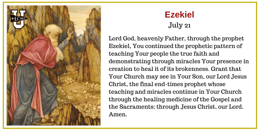 lcmsu's tweet photo. A blessed Commemoration of the prophet Ezekiel!

This is He whom seers in old time
Chanted of with one accord,
Whom the voices of the prophets
Promised in their faithful Word.
Now He shines, the long-expected;
Let creation praise its Lord
Evermore and evermore. 
[LSB 384:3] https://t.co/BzfnxP1T3p