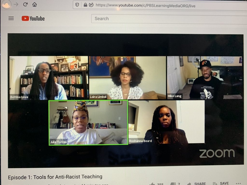 china93doll's tweet photo. Two amazing workshops for #antiracism and people who are #TeachingWriteNow who are listening, learning, evolving, and “signing up for a lifetime of struggle” as  @BLoveSoulPower invites us. https://t.co/LNc8Uga6W9