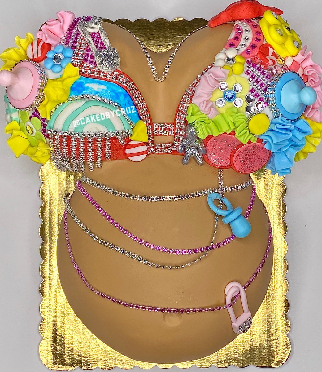 CakedByCruz's tweet photo. Made a Cake to congratulate my Fav @NICKIMINAJ on her pregnancy!!! I’m beyond happy for her!!! 💓🤰🏽🍰#CakedByCruz https://t.co/R04gBk7umF