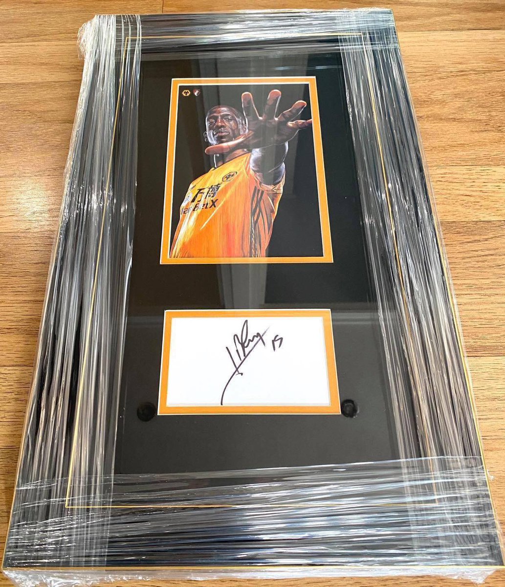 signedwolves's tweet image. BRAND NEW // WILLY BOLY 
(Wolves v AFC Bournemouth 24/06/20)

Hand signed 13 x 21” presentation - framed &amp;amp; mounted by the official framers of Wolves F.C!⚽️

Only £64.99!
Delivery or collection available.

🐺

#WWFC #WolvesFC #Wolves #WolverhamptonWanderers #WolvesAyWe #WillyBoly