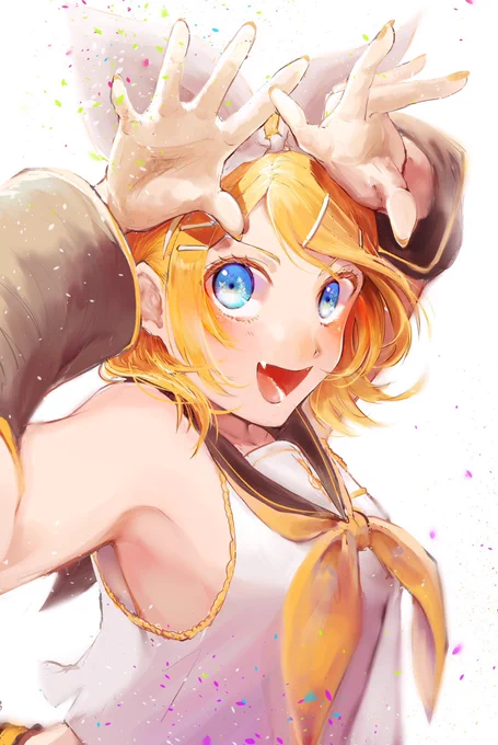 鏡音is可愛い #鏡音のイラストだけで興味を持ってくれる方へ届け 