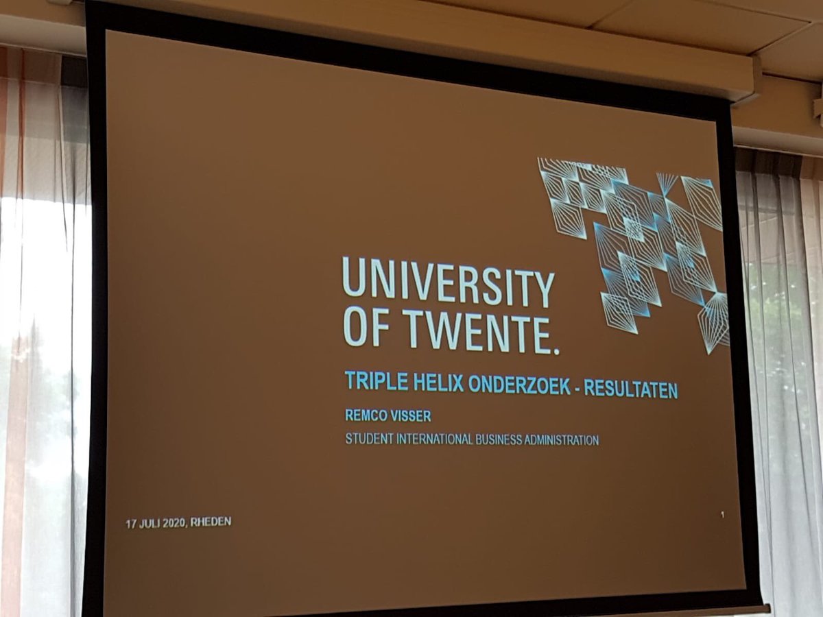 Evaluatie van onze locale Triple Helix VeluwezOOOm. Mooi onderzoek van student Remco. Daar kunnen we weer verder mee ⁦<a href="/gemeenteRheden/">Gemeente Rheden</a>⁩