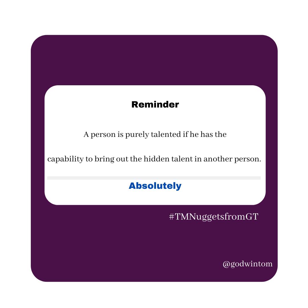 JoshPerspective's tweet photo. A Cogent Reminder 👆🏽
Let it stick

@GodwinTom 
#TMNuggetsfromGT #JoshPerspective https://t.co/xYXAdtJTor