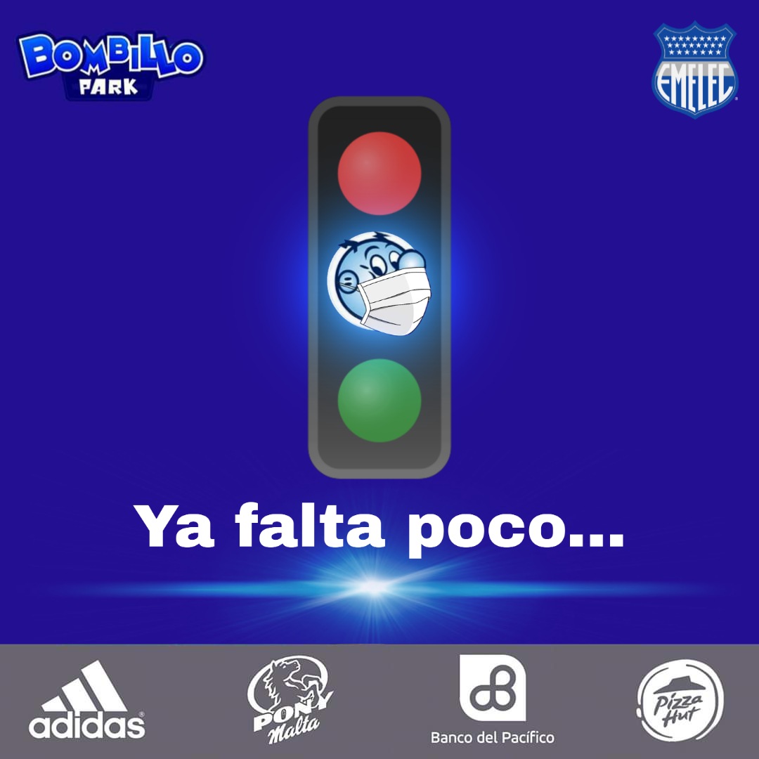 BombilloPark's tweet photo. Ya falta poco para volver al Estadio #Capwell
#ClubSportEmelec #DelBombilloSoy #AzulEsElColor #AzulesEnCasa #SocioCSE
#BancoDelPacífico #TuBancoBanco
#PizzaHut #ForTheLoveOfPizza
#Adidas
#PonyMalta #ActitudDeCampeones https://t.co/0z7qRaGNsE