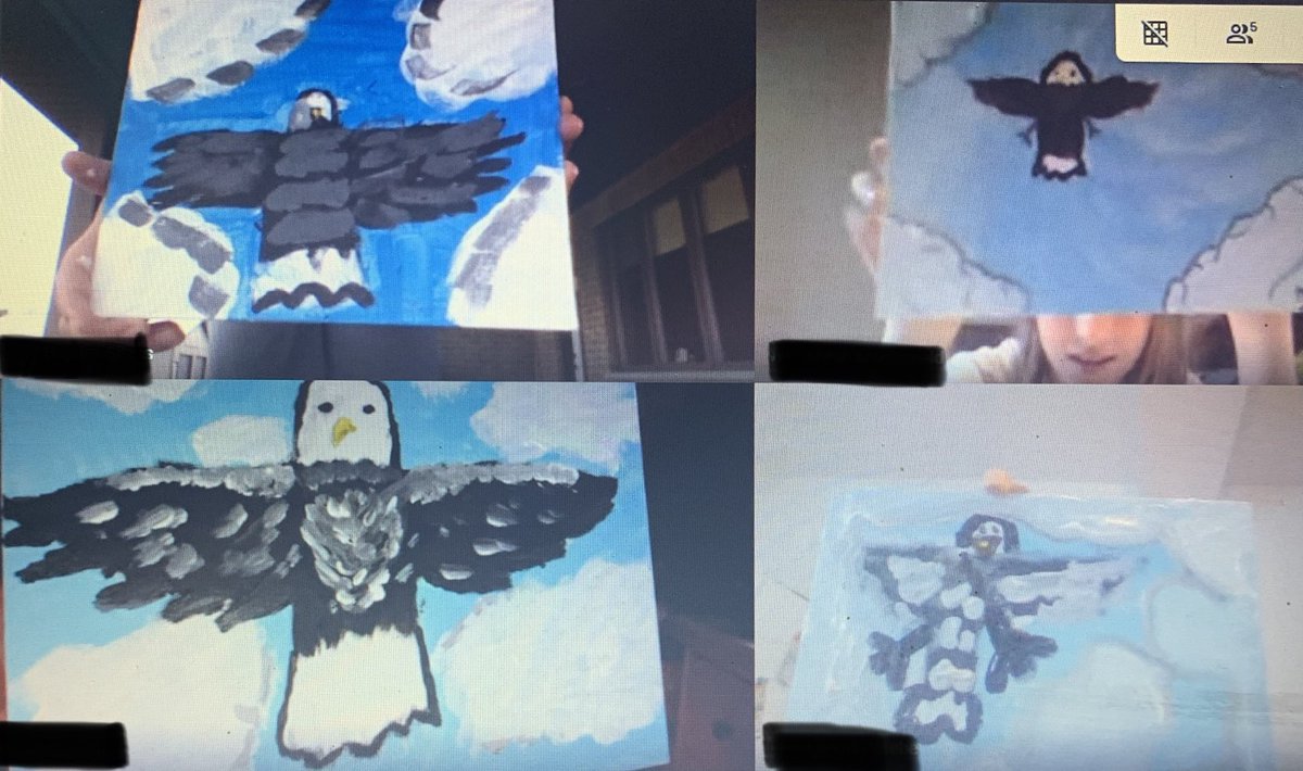 So grateful to Anishinaabe artist Moses Lunham for sharing with our ⁦SLP today! We enjoyed creating Art and learning the Eagle teachings 💕 Chi migwetch!! ⁦@OntarioSLP⁩ ⁦<a href="/MLAndersonedu/">Mary Lynn</a>⁩ ⁦<a href="/LKelempro/">LKDSB Elem Program</a>⁩ ⁦<a href="/LKDSB/">Lambton Kent DSB</a>⁩