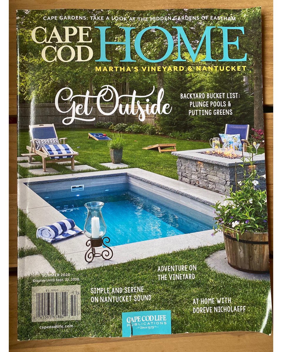 SoakeSales's tweet image. Thanks so much to Cape Cod Home Magazine (@CapeCodLife) for the great story and the COVER photo! On news stands now... did you get your copy? Loads of great content in addition to the Soake Pools story!
(We loved working with Main Stay Landscape Inc. on this project!)
#soakepool