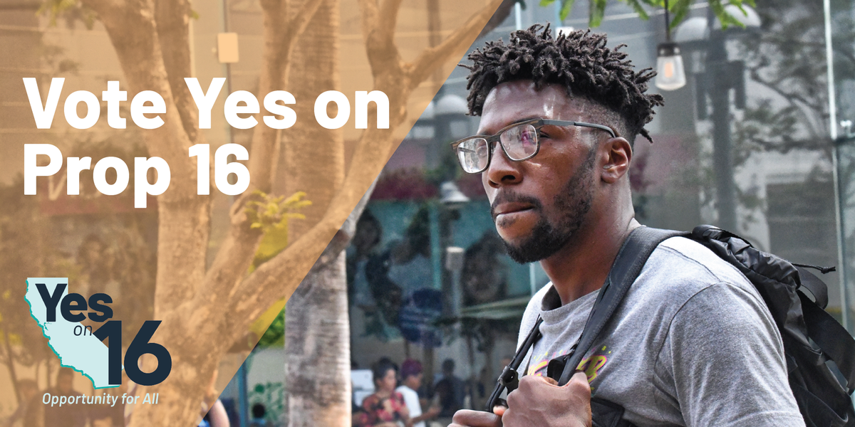 equaljustice's tweet photo. 25 years ago, the UC Board of Regents decision decided to ban affirmative action. The move was DEVASTATING to BIPOC students, but we have a chance to correct history with @YesProp16. Let’s do this: https://t.co/CRxOrN6v4X
#YesOnProp16 #YesProp16 #Prop16 https://t.co/OapmVpgqiU