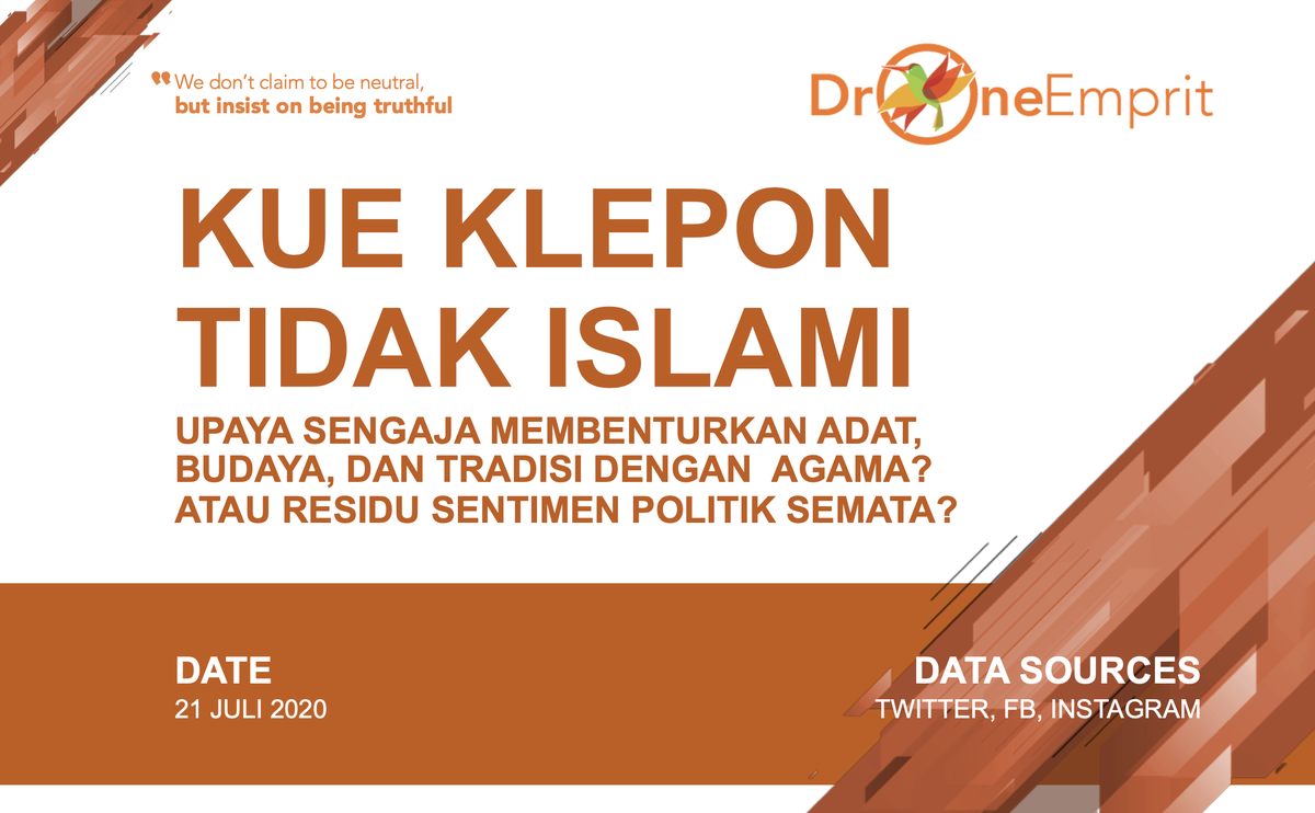 KUE KLEPON TIDAK ISLAMIBanyak yg minta DE menganalisis soal Klepon ini. Baik via Twitter, FB, maupun japri via WA. THREAD