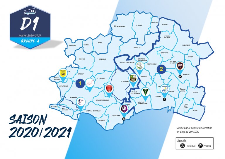 #Championnats #20202021 
Les groupes de D1 du 44 sont sortis !