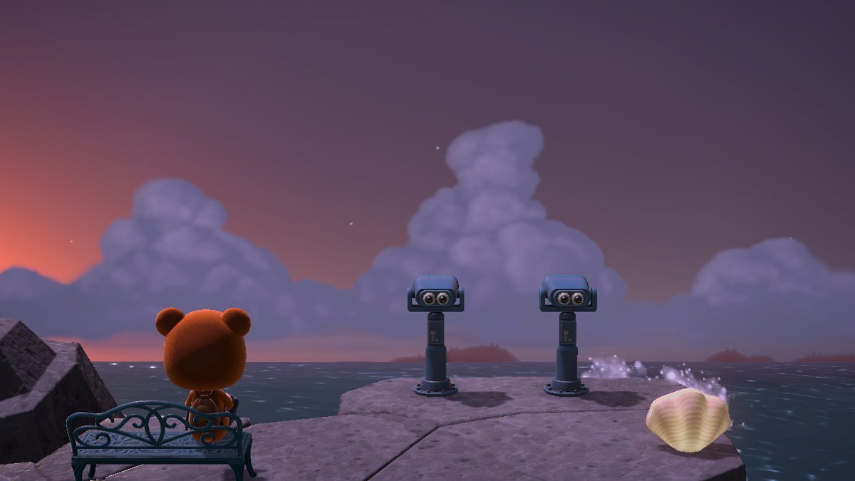 vr_mahou_yoyo's tweet photo. I never saw these kind of clouds before! Looks funny! #secretcloud  #AnimalCrossing #ACNH #NintendoSwitch https://t.co/hoRN5whLhi