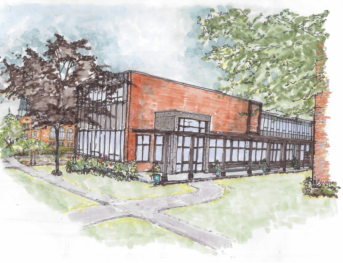 mariacollege's tweet photo. Campus Update! Construction continues on the Main Building as we renovate the campus café, add student lounges, add a new elevator, and a new vestibule. The campus café, once finished, will host Honest Weight Food Co-Op for campus dining – coming in December! #Maria2020 https://t.co/xz7b7D4YrK