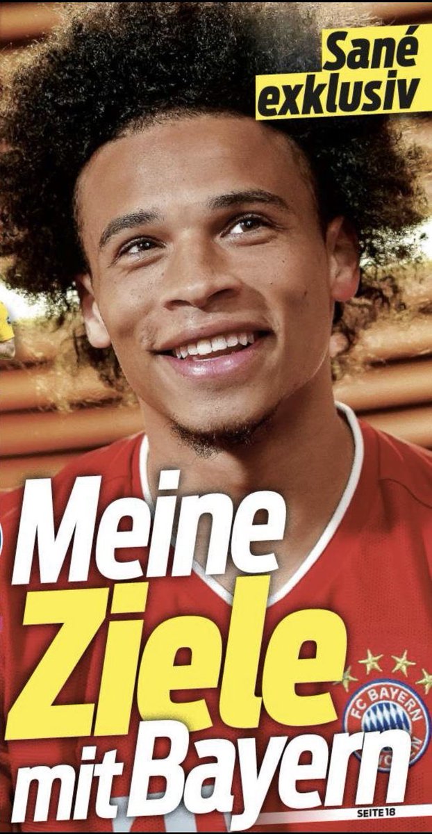 Leroy Sané in  @SPORTBILD interview: "I'm a German international and now part of the biggest club in Germany. I know that the focus will often be on me. But I don't put pressure on myself with that. I'll do what it doable, But it must never affect my performance on the pitch"
