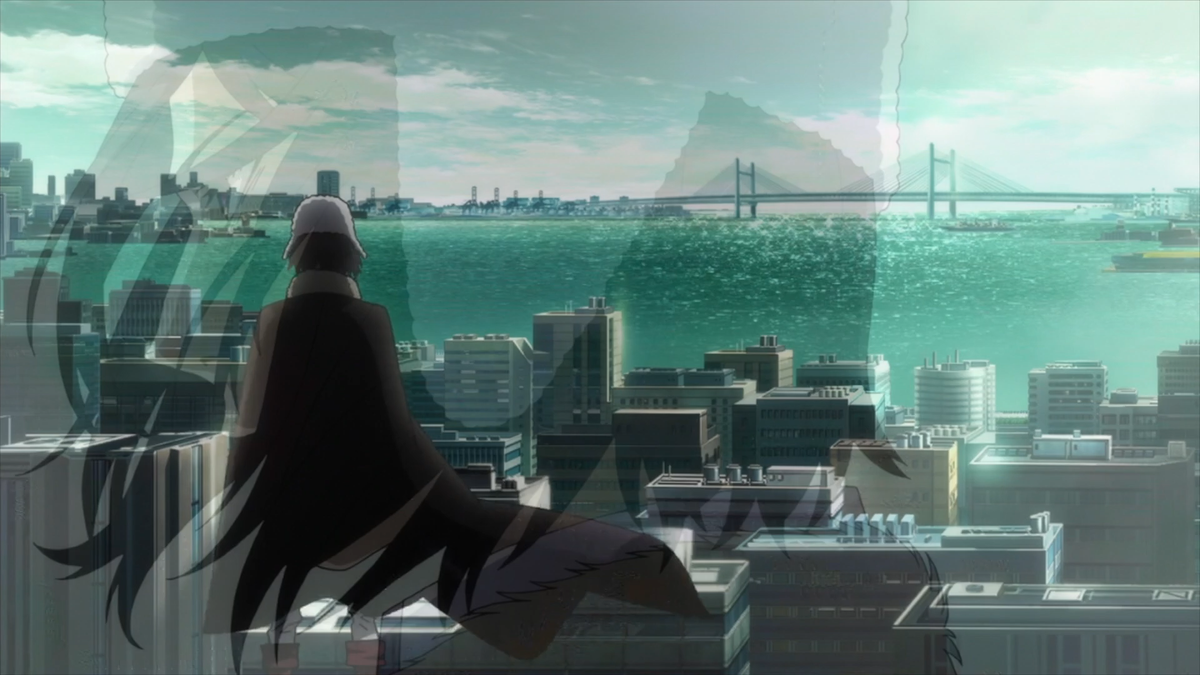 There is heavy suggestion that this scene is simply moved from its original location in the film to a more appropriate one in the manga, closer to Asagiri's original vision. However, looking at Fyodor's character, it isn't outside his realm of dramatics to just enjoy rooftops.