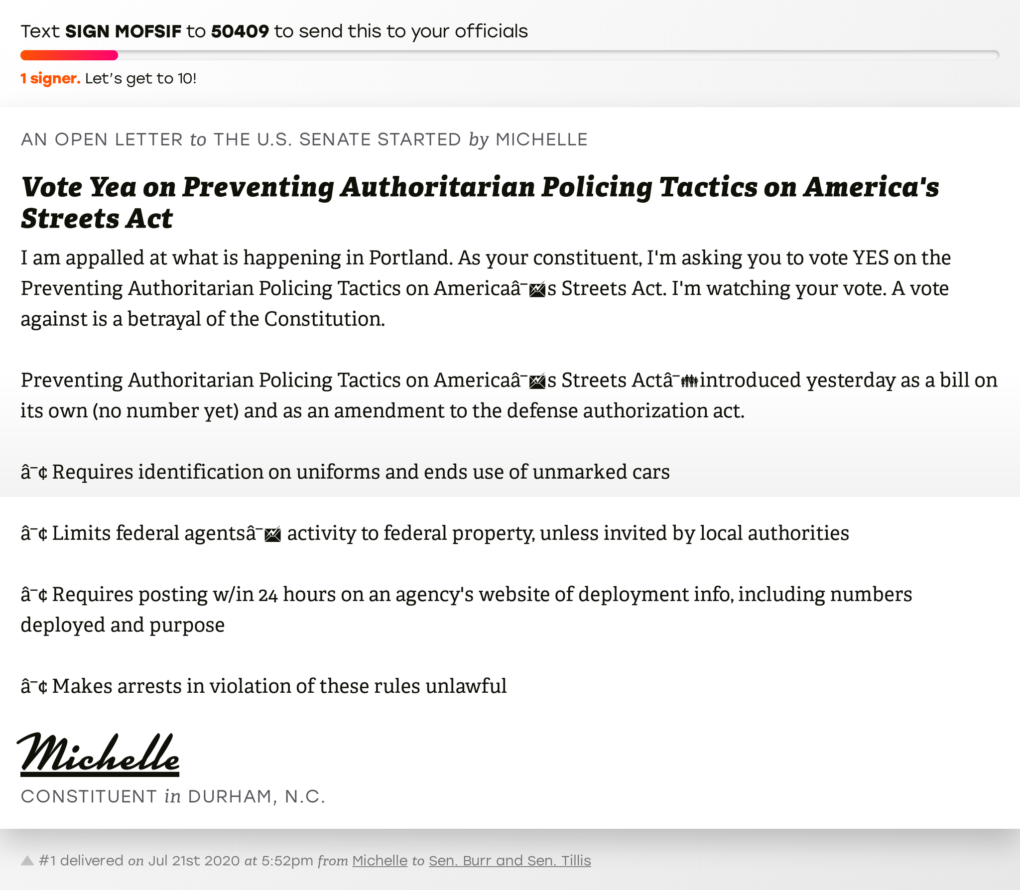 Open Letters Sign Vote Yea On Preventing Authoritarian Policing Tactics On America S Streets Act And I Ll Deliver A Copy To Your Officials T Co Lbqgr6h0d4 No 1 Is From Stblaisetweet Open Letters Sign Vote Yea On Preventing Authoritarian Policing Tactics On America S Streets Act And I Ll Deliver A Copy To Your Officials T Co Lbqgr6h0d4 No 1 Is From Stblaisetweet