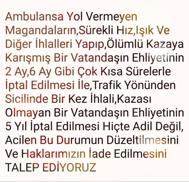 Lütfen Bir Yetkili Elini Vicdanına Koyarak Resimdeki Yazıyı Okusun

Verilecek Olursa Eğer 👉 "AYRIMSIZ EHLİYET AFFI TALEP EDİYORUZ"👈

#AyrımsızEhliyetAffı 

#EhliyetAffı 

Saygıdeğer 

<a href="/RTErdogan/">Recep Tayyip Erdoğan</a> <a href="/fuatoktay/">Fuat Oktay</a> <a href="/suleymansoylu/">Süleyman Soylu</a> <a href="/abdulhamitgul/">Abdulhamit Gül</a> <a href="/Akparti/">AK Parti</a> <a href="/AKKADINGM/">AK Parti Kadın Kolları</a> <a href="/MhpTbmmGrubu/">MHP TBMM Grubu #MHP</a>