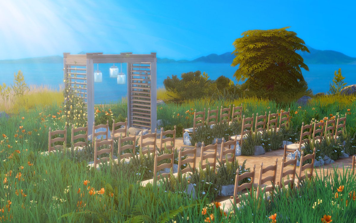 artorsims's tweet photo. Rustic Wedding Venue surrounded by fields and wild flowers

My entry for the Spark’d Builders Challenege :)

#thesims #ShowUsYourBuilds #SparkdChallenge https://t.co/c8fyccDdsY