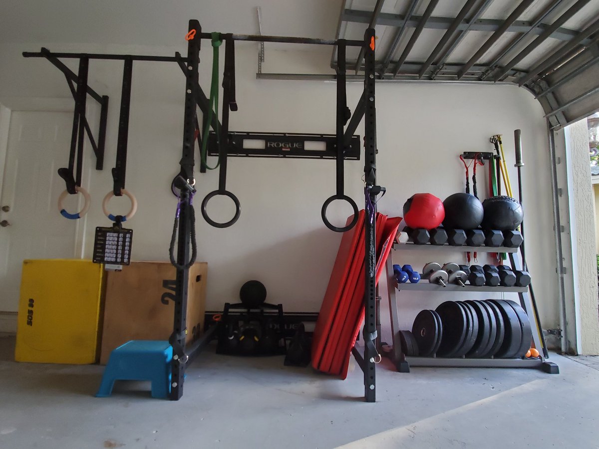 sridharcitrix's tweet image. Garage gym 2.0! Just missing rope climbs! #CrossFit