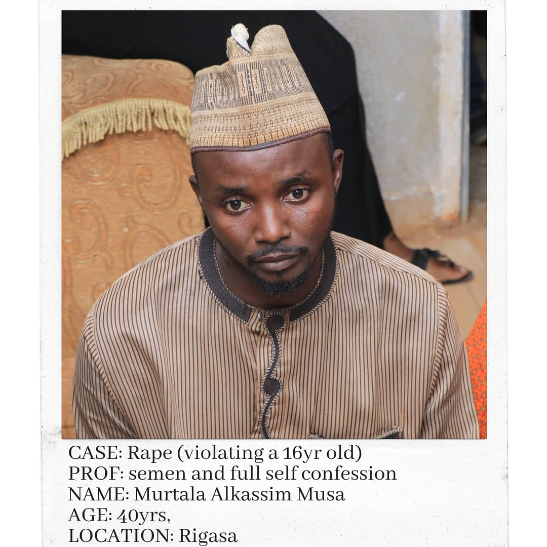 And this 40 year old district head named Murtala Alkassim Musa who used fetish things to lure a 16 year old girl and he attempted to force himself on her.
