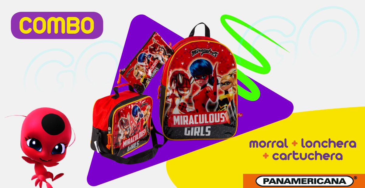 PanamericanaLib's tweet photo. ¡Wow! Este combo está imperdible. Con el morral, la cartuchera y la lonchera de tus personajes favoritos. Estarás preparado para salvar el mundo. #DaleGo a aprender. https://t.co/HWysHS1dPc https://t.co/dDq6ZrraFv