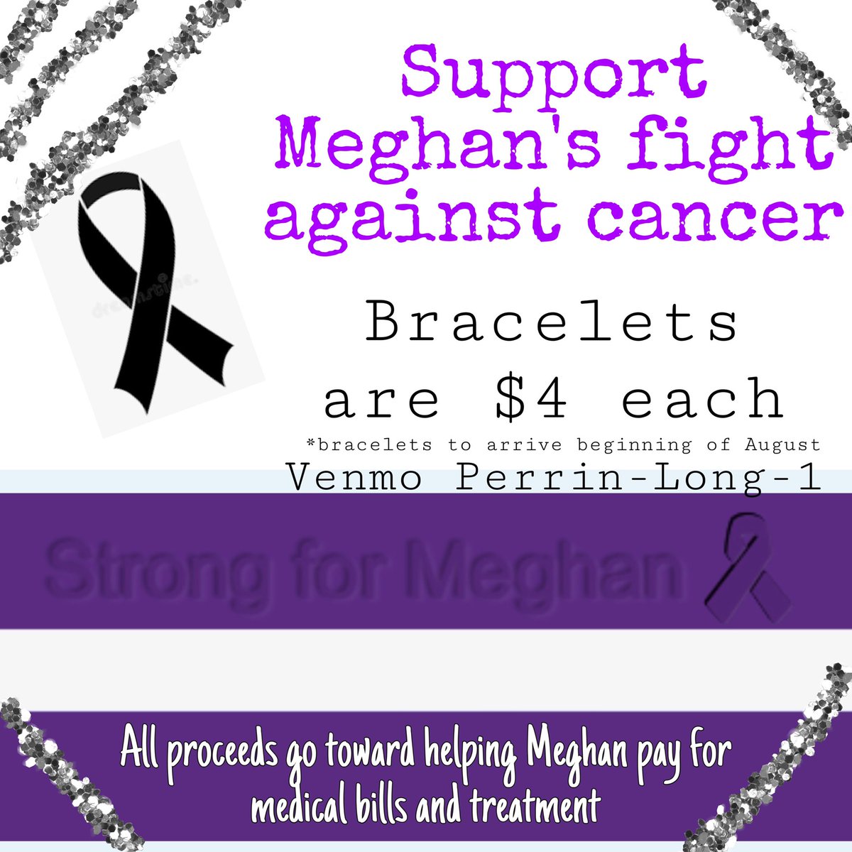 pear_long603's tweet photo. Help me support Dixie alum @gilreath1998 in her fight against Hodgkins Lymphoma. All proceeds from bracelets and donations will help Meghan pay for medical bills and treatments. Please share and help support💜💜 https://t.co/7Q0LlK9YCX