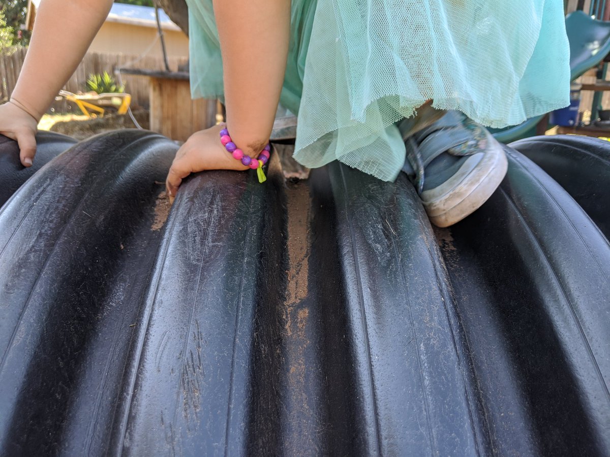 OTLadventures's tweet photo. "Oh, hi there!  I'm climbing in this.  Kinda scary...but fun!" 
#LetThemPlay https://t.co/hFUUDDAkQa