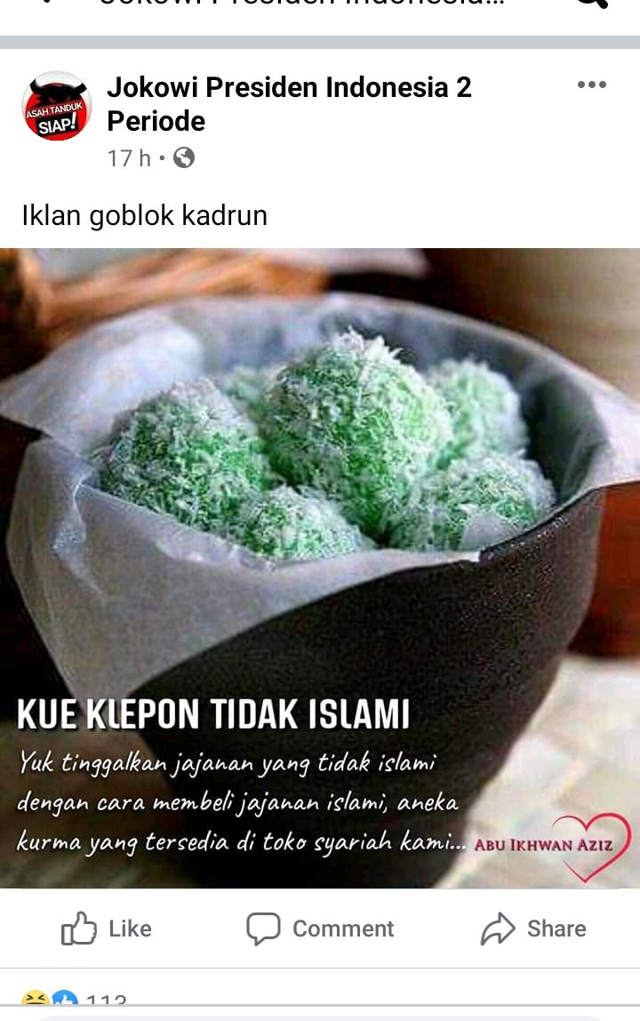 B_The_Truth's tweet photo. Mereka serentak bersemangat membahas klepon yang terbukti postingan hoax dan pertama kali diupload oleh pemuja rezim. https://t.co/b7F0qEDz7x
