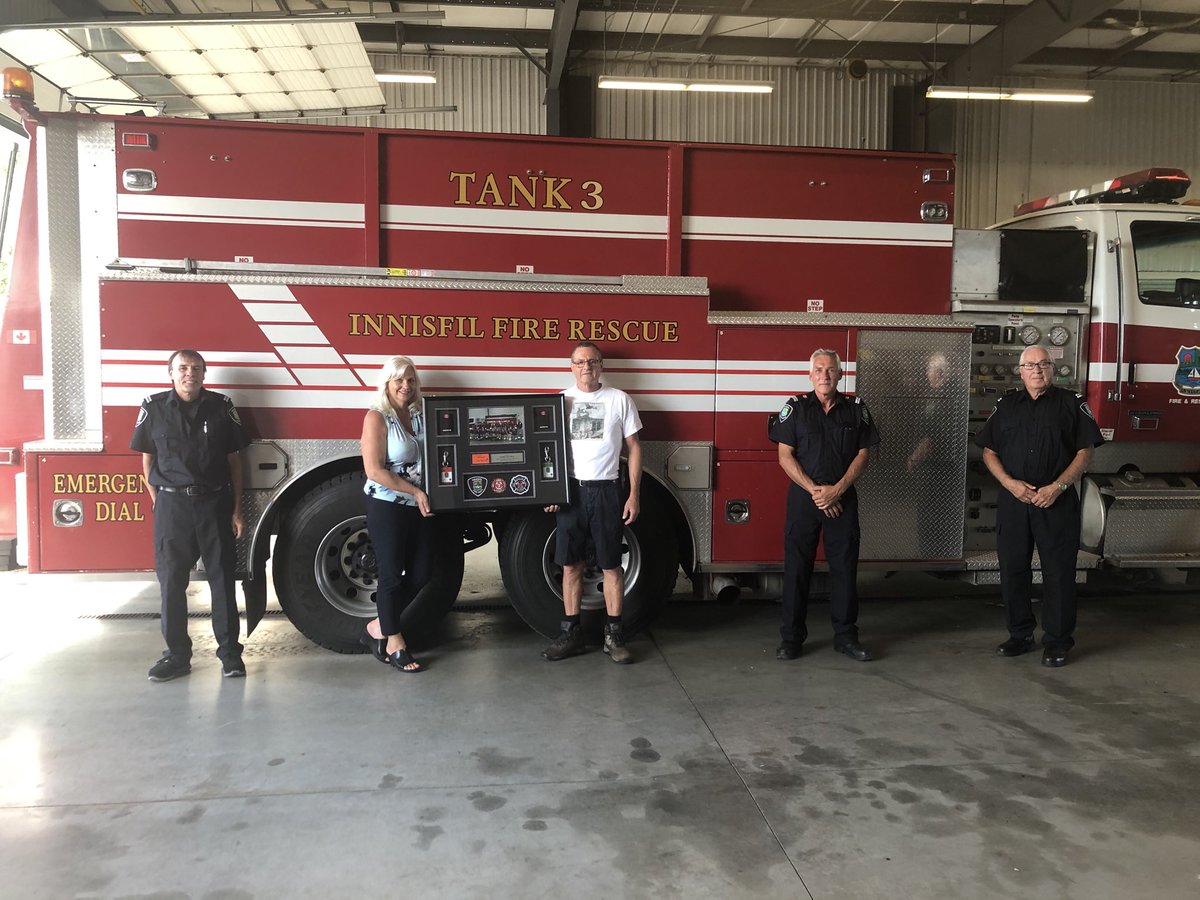 Innisfil_FIRE's tweet photo. Tonight, ⁦@Innisfil_FIRE⁩ says thank-you and goodbye to retiring Station 3 Volunteer Firefighter John Sullivan. John served the residents of #Innisfil for 29 years. Your dedication will not be forgotten John and good luck for the next chapter of your life! https://t.co/9qjKF6jDhF