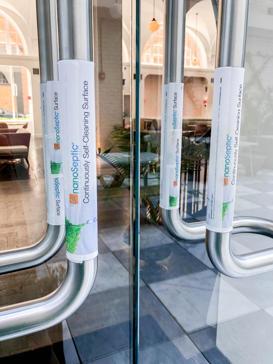 QuirkHotel's tweet image. Your safety is our number one priority! That’s why we’ve added self-cleaning nanoSeptic surfaces (including these handles) throughout the hotel.