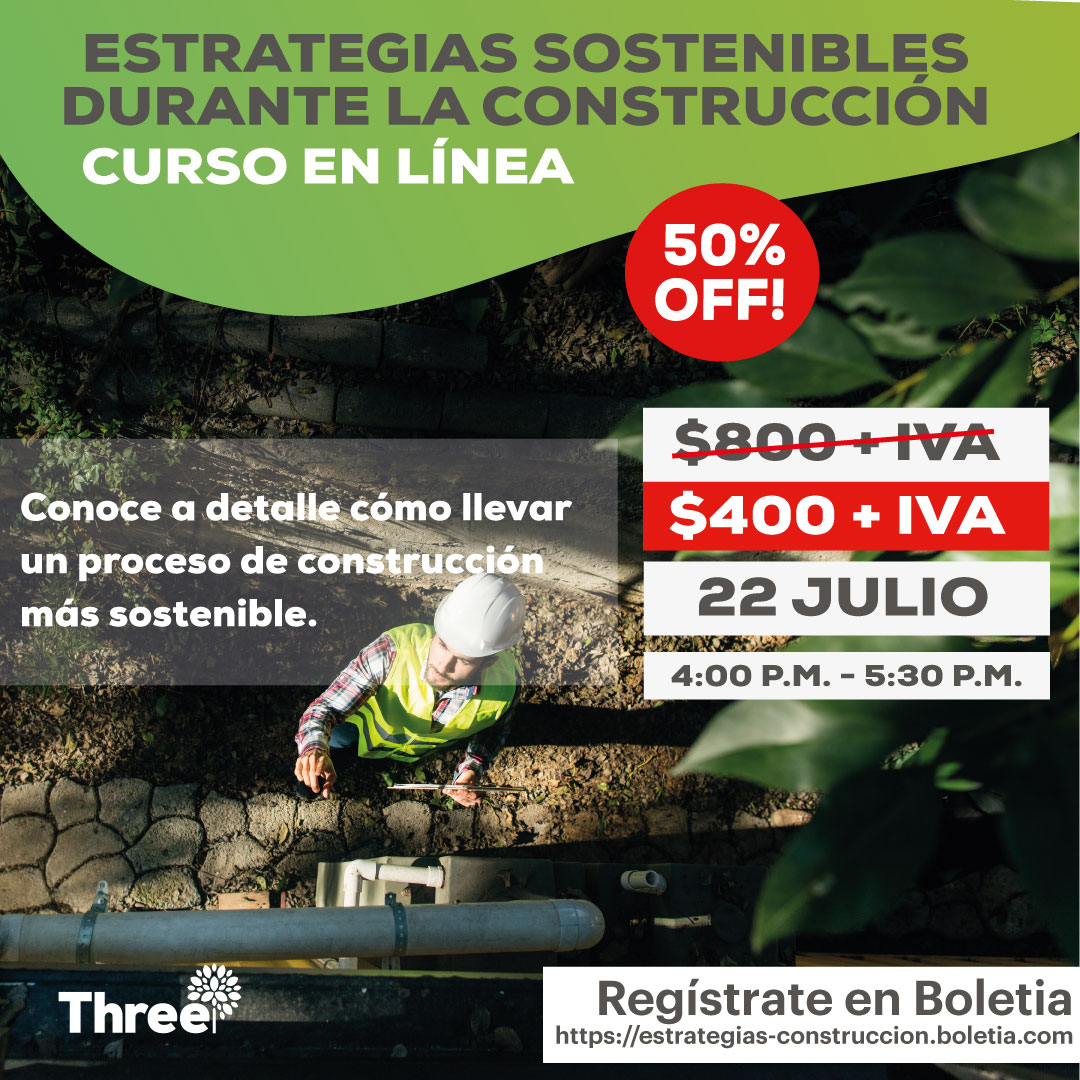 ThreeCM3's tweet photo. ¿Quieres conocer a detalle cómo llevar un proceso de construcción más sostenible?
Inscríbete a nuestro curso "Estrategias Sostenibles Durante la Construcción"
Registro: https://t.co/oOZajPwyMb

#construccion #sostenible #estrategias #control #gestion #residuos https://t.co/KhpOqR1Xul