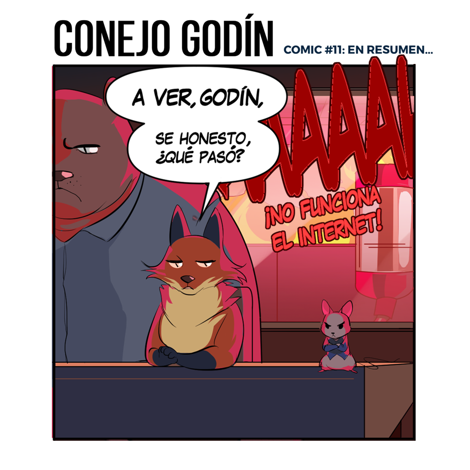 COMIC CONEJITO GODIN #11 EN RESUMEN
¿Que habrán hecho Godin y Hamlos?
Hubo un retraso y este comic se subió en martes
TODOS LOS CAPITULOS CON MEJOR CALIDAD: https://t.co/kdcF6x4JMK